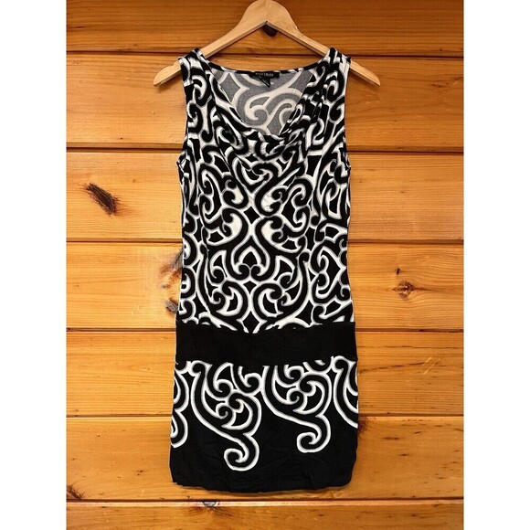 White House Black Market Dresses & Skirts - WHITE HOUSE BLACK MARKET Sleeveless Cowl Neck Drop Waist Shift Tunic Dress Sz S